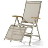 Sieger Cadiz Relaxsessel 62 x 95 x 109 cm champagner/natur klappbar