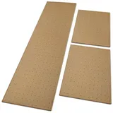 Floordirekt Bettumrandung Rapido Beige 1 Läufer 67 X 250 Cm + 2 Brücken 67 X 140 Cm