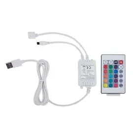 vidaXL Bett mit Bettkasten LED Cappuccino-Braun Kunstleder 100x200 cm