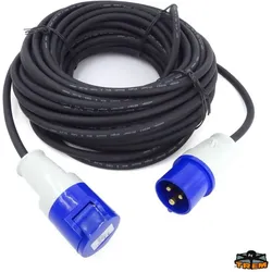 Landverlängerung 16A – 1,5 mm2 TREM-Stecker und -Buchsen – 25 Meter 25 MM