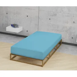 biberna 0077866 Jersey-Elastic 90 x 190 - 100 x 220 cm türkis