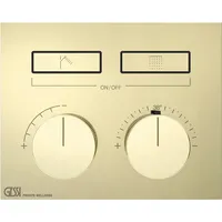 GESSI Hi-Fi Unterputz-Thermostat für 2 Verbraucher - messing