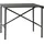 Hübsch Gartentisch 90 x 90 x 76 cm Schwarz