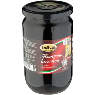 Amarenakirschen entsteint, stark gezuckert - iska (890g)