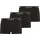 Lacoste Boxershorts unifarben Schwarz / Weiß S 3er Pack