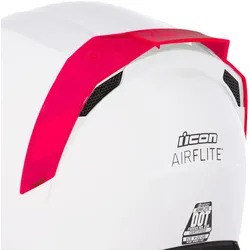 Icon Airflite Dayglow Neon Heckspoiler, rot für Männer