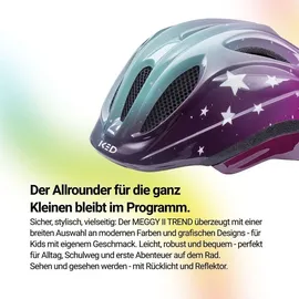 KED Meggy II Trend 49-53 cm Kinder stars/pink aqua glossy