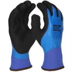 Fitzner Winterhandschuhe Absolut Cool, blau/schwarz 477-10 , 1 Packung = 6 Paar, Größe 10