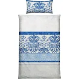 Erwin Müller Mako-Satin Bettwäsche in blau | Gr.: 240x220 cm (80x80 cm)