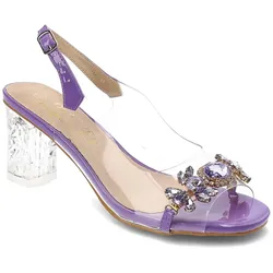 Lila Sandalen S.Barski Absatzschuhe, 39