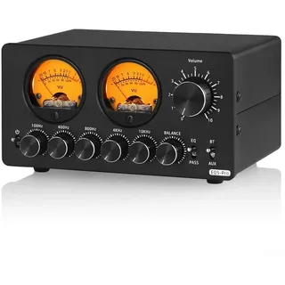 EQ5PRO 5-Band Stereo Equalizer Preamp Mit Bluetooth-Eingang Echtzeit-VU-Meter Bypass-Modus Für Präzise Klangregelung Kompaktes Metallgehäuse Audio-Anpassung Zuhause Studio