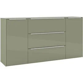 Set One by Musterring Sideboard Reno 182 x 94 x 42 cm Olivgrün matt lack / Olivgrün glanz