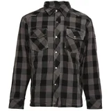 Bores Lumberjack Jacken-Hemd Grau/Schwarz L