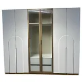 JVmoebel Kleiderschrank Grauer Designer 62 x 230 x 267 cm Grau