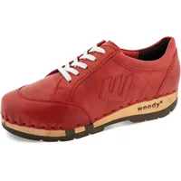 woody Damen Abby Clog Sneaker, Rosso, 43 EU