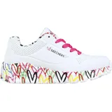 SKECHERS Mädchen Uno Lite Lovely Luv - Weiß 39.5