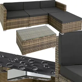 Tectake Florenz Rattan Lounge Variante 2 natur