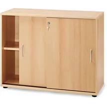 MÖBELPARTNER Serie 4000 Aktenschrank 100 x 39,5 x 76 cm braun