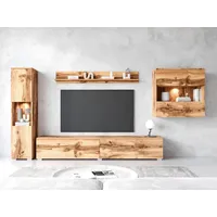 INOSIGN Wohnwand »PARIS, Vitrine Türanschlag links/rechts wechselbar« Komplett-Set, 4 Stk. tlg., braun