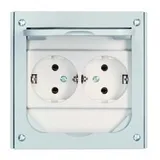 ABL Schuko-Steckdose Grau 2 St.