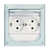ABL Schuko-Steckdose Grau 2 St.