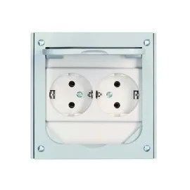 ABL Schuko-Steckdose Grau 2 St.