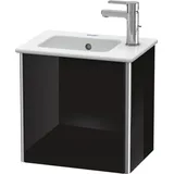 Duravit Waschtischunterschrank wandhängend „XSquare“ 41 × 40 × 28,9 cm, in Schwarz Hochglanz