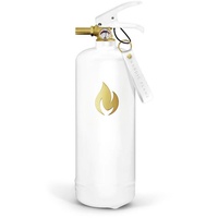 Nordic Flame Dekoobjekt Nordic Flame Feuerlöscher GOLD EDITION weiß 2 KG weiß