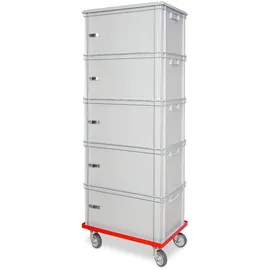 BRB-Lagertechnik Archivboxen für DIN A4 Ordner 5-tlg. grau