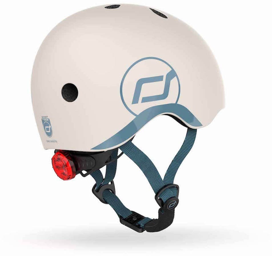 Scoot&Ride Baby Helm (XXS-S), Farbe: steel