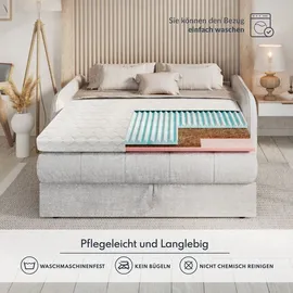 Fdm Matratzentopper Malta 140 x 200 cm weiß