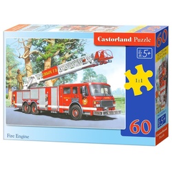 Castorland Puzzle Castorland B-06595-1 Fire Engine, Puzzle 60 Teile, Puzzleteile