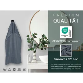 ZOLLNER Handtuchset 50 x 100 cm grau 6-tlg.