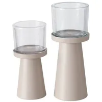 Boltze Windlicht Pius Metall Beige