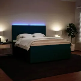 vidaXL Boxspringbett 180 x 200 cm Blau