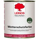 LEINOS Wetterschutzfarbe 750 ml | Tannengrün Holzlasur für Holzfassaden Fenster Gartenhäuser | wetterbeständige Deckfarbe, effektive Versiegelung, langanhaltender Schutz auf Ölbasis im Außenbereich