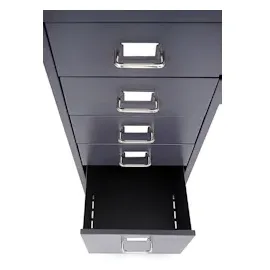 Mendler Boston Rollcontainer 110x28x41 dunkelgrau