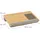 Relaxdays Laptopkissen, Handgelenkauflage Mauspad, HBT 10x55,5x36 cm, Laptopablage, Laptopunterlage, Natur/grau