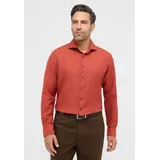 Eterna MODERN FIT Linen Shirt in dunkelrot unifarben, dunkelrot, 46
