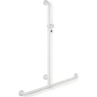 Hewi 801 active+ Duschhandlauf 801.35D45098 Dusch-Wannenhandlauf mit Brausehalterstange signalweiß