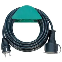 Brennenstuhl Gummi-Verlängerungskabel IP44 10 m schwarz H05RR-F 3G1,5