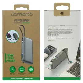 4smarts Powerbank Enterprise 20000mAh 165W, spacegrau