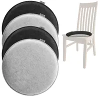 COM-FOUR com-four® 4X Gepolstertes Sitzkissen Ø 35 cm -