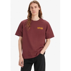 Rundhalsshirt »RELAXED FIT TEE«, Gr. S, LC HEADLINE LOGO RED, , 75941939-S