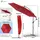 VOUNOT Ampelschirm 300 cm Rot