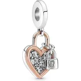 Pandora Herzschloss Doppelter Charm-Anhänger 780087C01 Anhänger