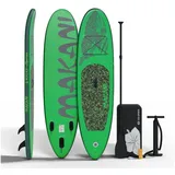 HAGO Inflatable SUP-Board Stand Up Paddle Board Allround SUP Komplettset 320 cm Drop-Stitch-Kern grün