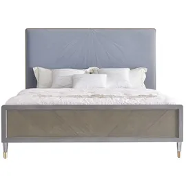xlmoebel Doppelbett 180 x 200 cm Grau
