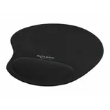 DeLock Mauspad mit Handballenauflage schwarz