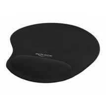 DeLock Mauspad mit Handballenauflage schwarz
